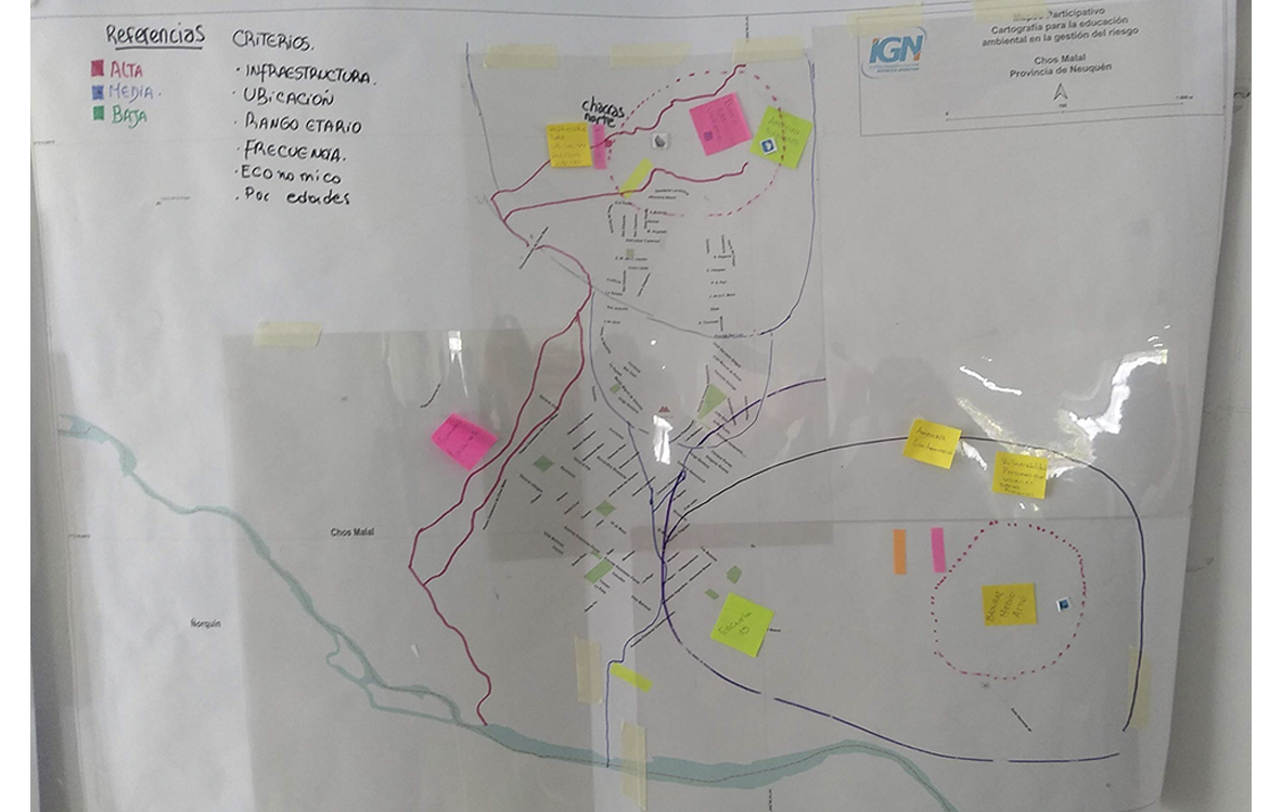 Imagen de mapa resultado de mapeo participativo.